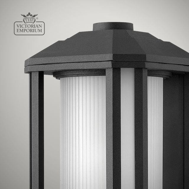 Castelle Small Wall Lantern Qn Castelle S Blk Detail1