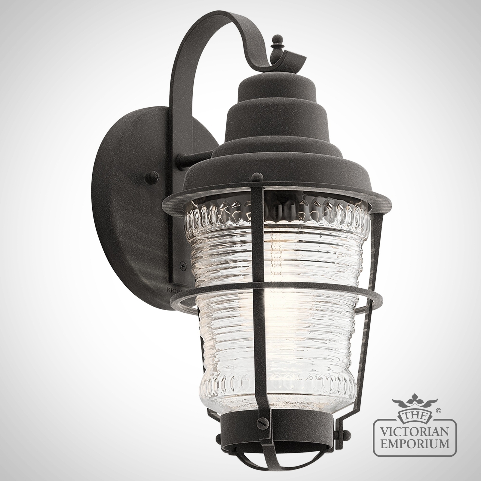 Chance Harbour Exterior Wall Lantern in Weathered Zinc in a choice of sizes