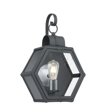 Heath Wall Light in Black in a choice of sizes