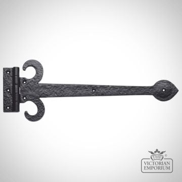 Sword Door Hinge in Black Antique Finish - various sizes