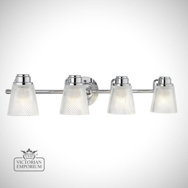 Hudson 4 Light Bathroom Wall Light Qn Hudson4 Bath