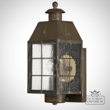 Nantucket Medium Wall Lantern in Aged Brass