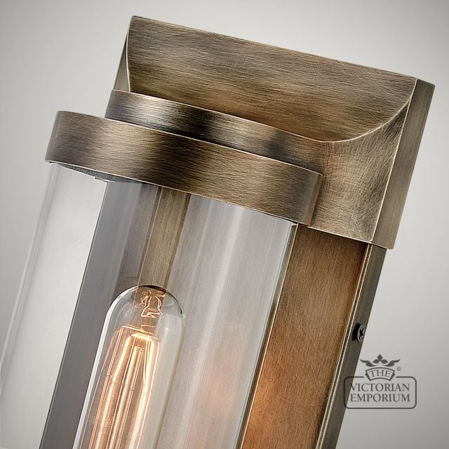 Pearson Wall Lantern In Painted Burnished Bronze Qn Pearson M Bu Detail1