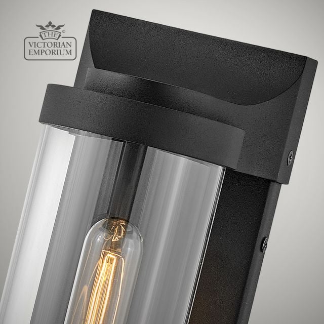 Pearson Wall Lantern In Textured Black Qn Pearson M Tk Detail1