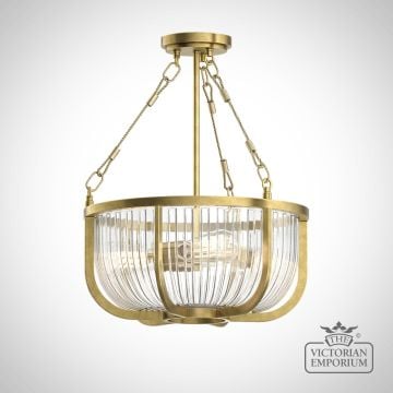 Roux Vintage Style Ceiling Pendant In A Choice Of Finishes