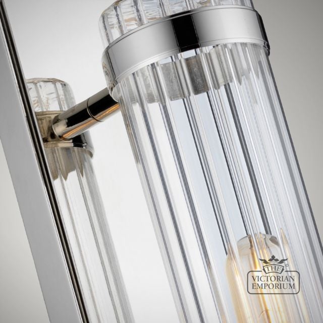 Wellington Single Bathroom Wall Light In Polished Chrome Qn Wellington1 Pc Detail4