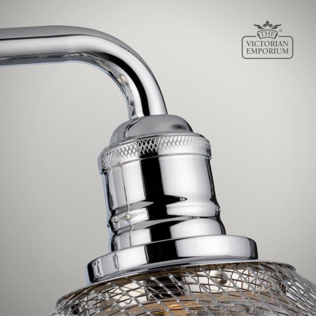 Rigby Double Bathroom Wall Light In Polished Chrome Qn Rigby2 Bath Pc Detail3