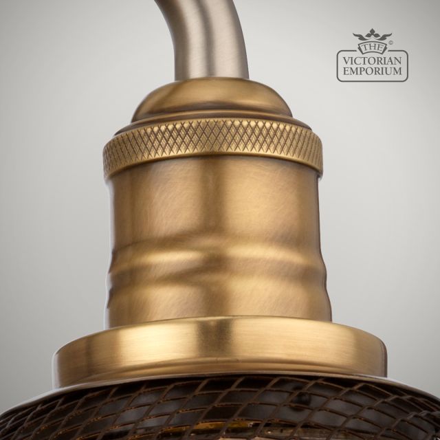 Rigby Double Bathroom Wall Light In Antique Nickel And Heritage Brass. Qn Rigby2 Bath An Detail3