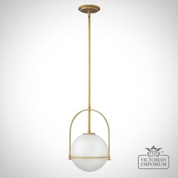 Somerset Medium Ceiling Pendant with Opal or Clear Seeded Glass - in a choice of finishes