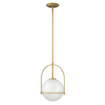 Somerset Medium Ceiling Pendant with Opal or Clear Seeded Glass - in a choice of finishes