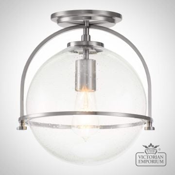 Qn Somerset F C Bn  Somerset Flush Mount Light In A Choice Of Finishes With A Choice Of Opal Or Clear Seeded Glass