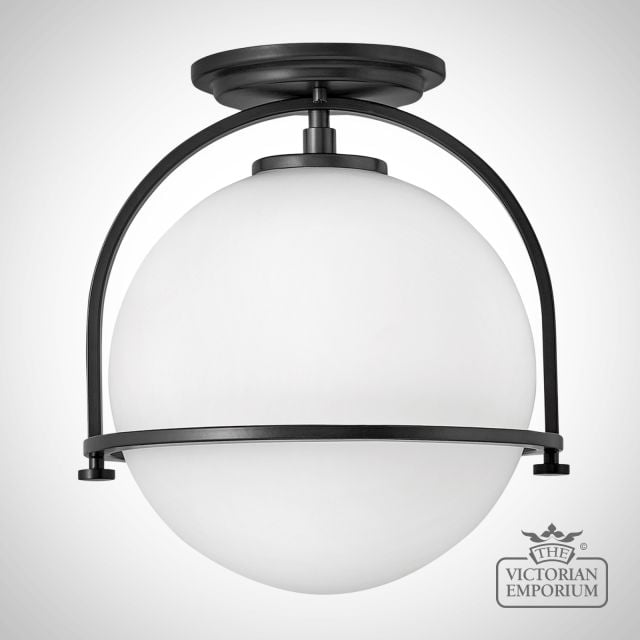 Somerset Flush Mount Light Qn Somerset F O Bk