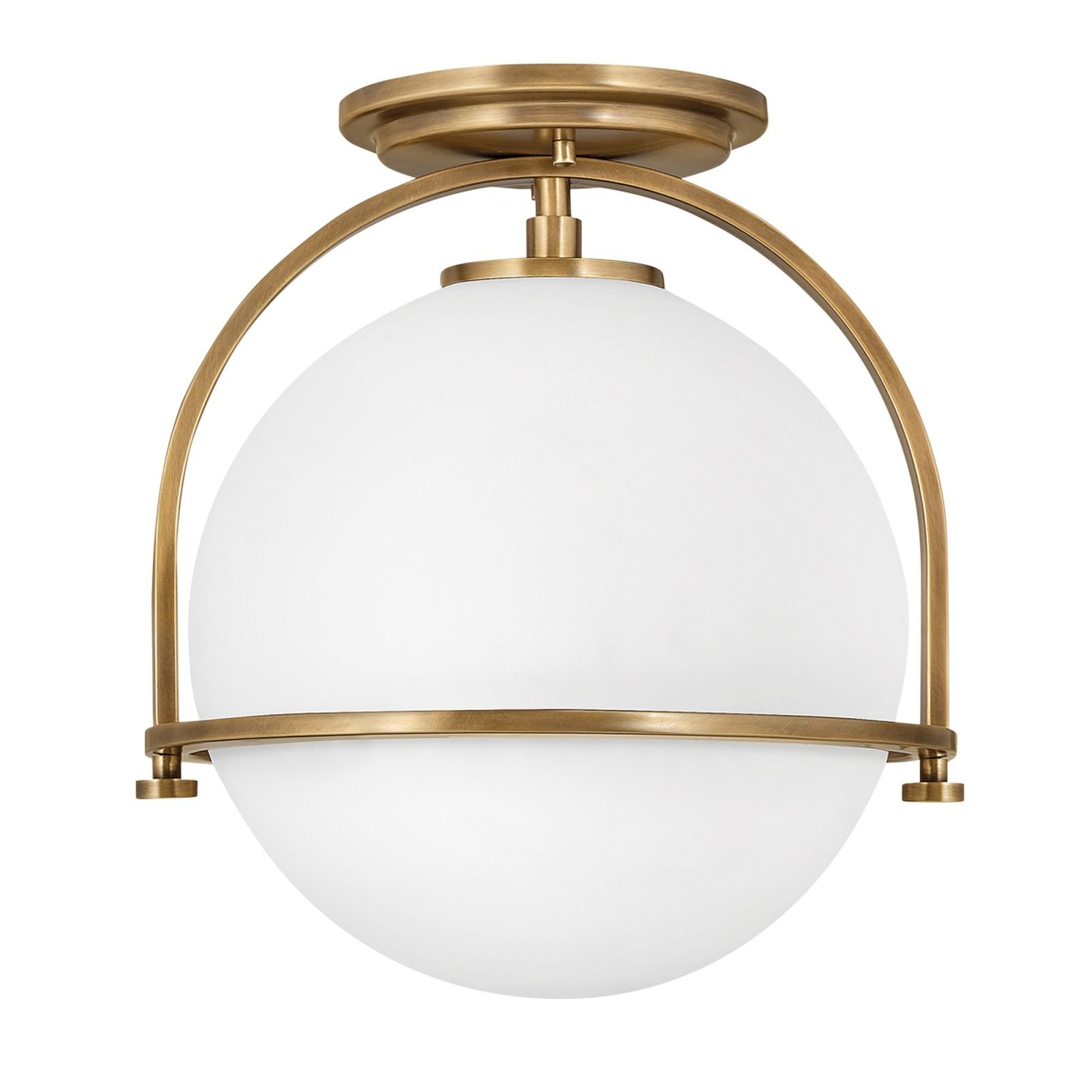 Somerset Flush Mount Light in a choice of finishes with a choice of Opal or Clear Seeded Glass