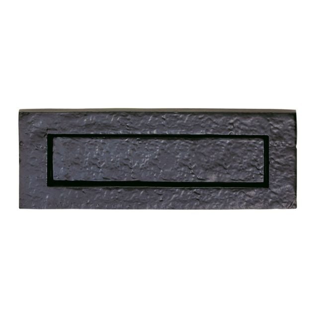 Plain Letterplate in Black Antique