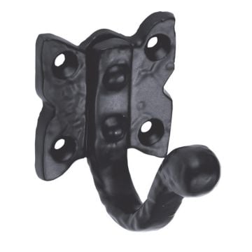 Clothes hook in black