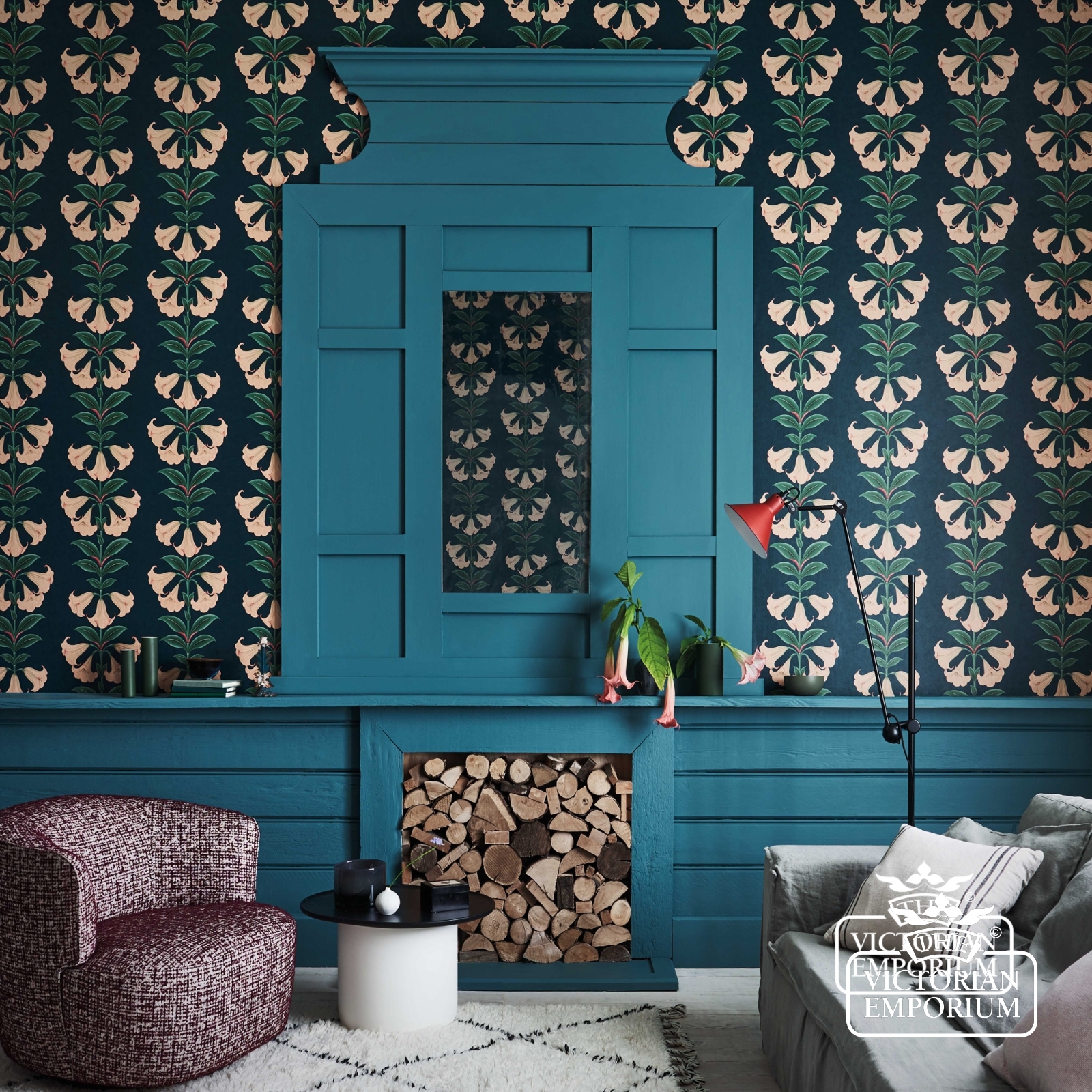 Angel’s Trumpet wallpaper in a choice of 4 colourways