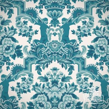 Lola Damask wallpaper in a choice of 3 colourways