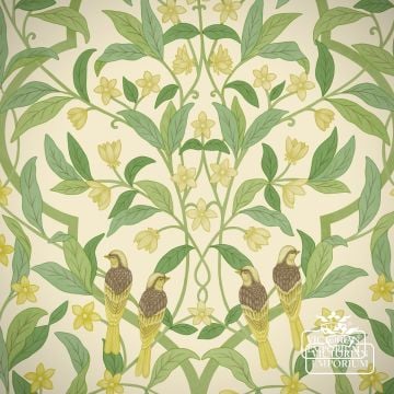 Jasmine & Serin Symphony wallpaper in a choice of 4 colourways