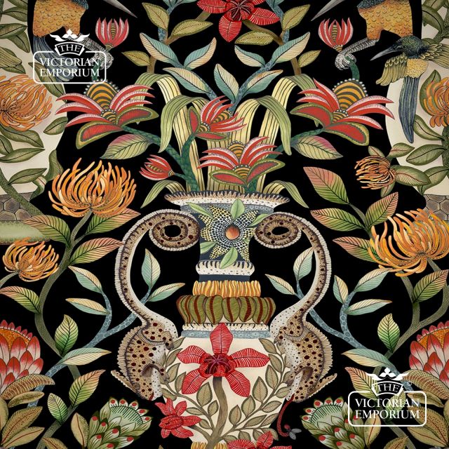 Protea Garden wallpaper in a choice of 2 colourways