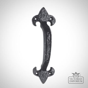 Black pointed pull handle