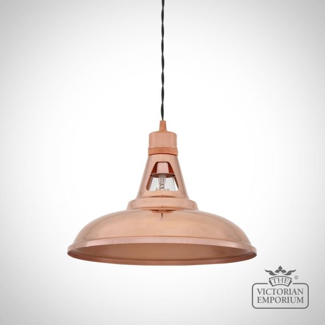 Minsk Vintage Copper Pendant Light 31cm