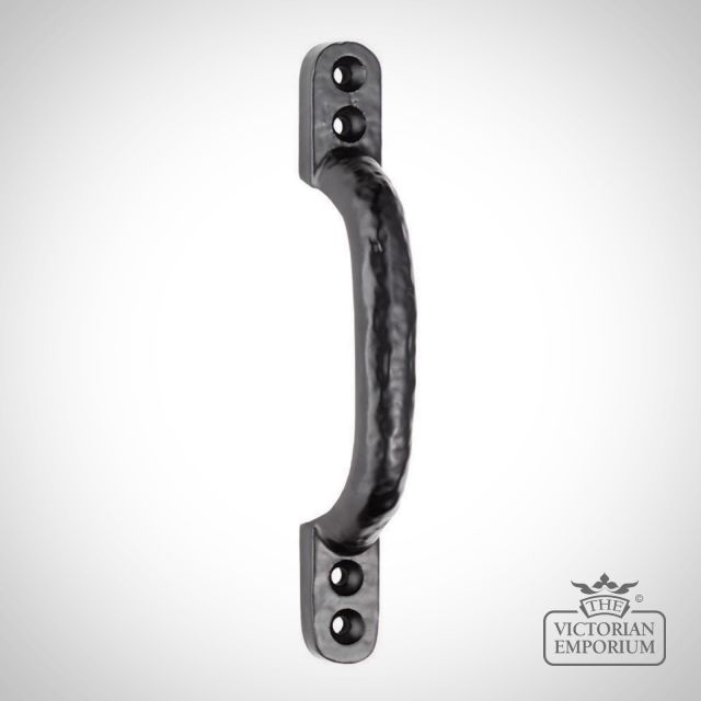 Plain Door Pull Handle - Black Antique