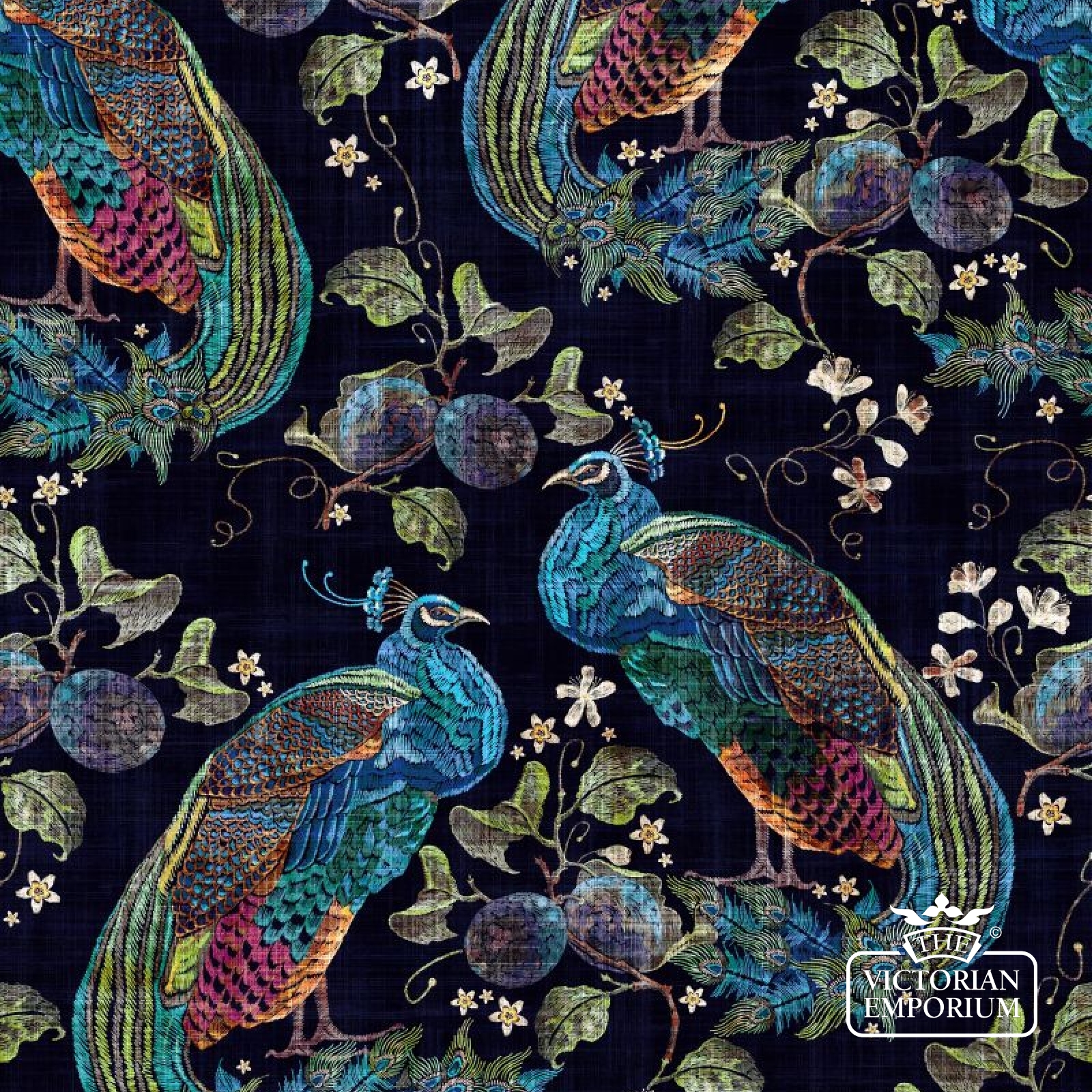 Peacock Fabric in a choice of colours