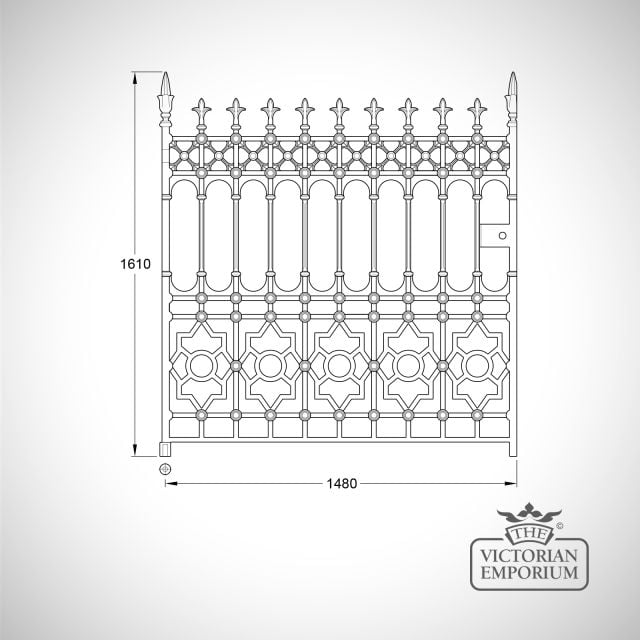Gate Castiron Driveway Pedestrian Railings Stewart Dumfries Collectiont Traditional Victorian Old Classical Stewart Driveway Gate 10ft