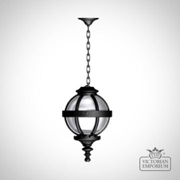 Globe Outdoor Lantern on chain in a choice of 2 sizes