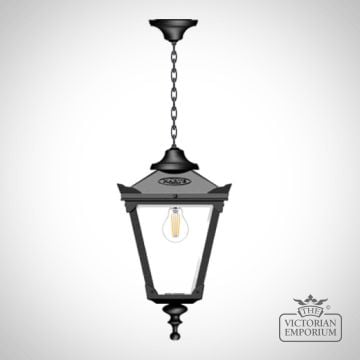 Traditional Cast Iron Lantern on chain in a choice of 2 sizes