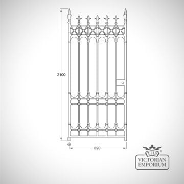Gate Castiron Driveway Pedestrian Railings Stewart Dumfries Collectiont Traditional Victorian Old Classical Stirling Pedestrian Gate 3v7ft