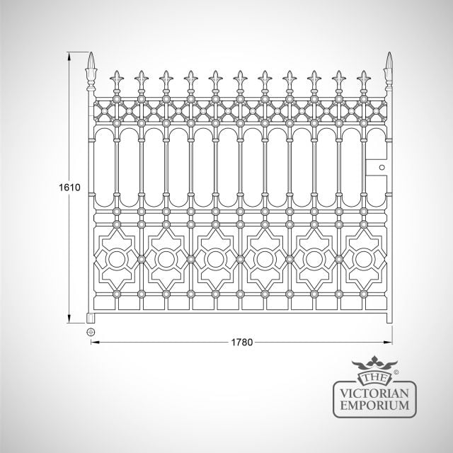 Gate Castiron Driveway Pedestrian Railings Stewart Dumfries Collectiont Traditional Victorian Old Classical Stewart Driveway Gate 12ft