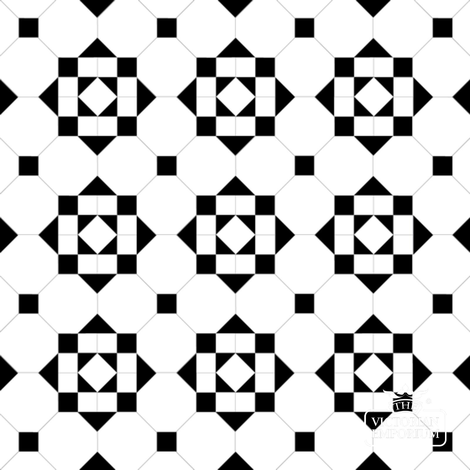Hallington Floor tiles Inset (centre) in a choice of colourways