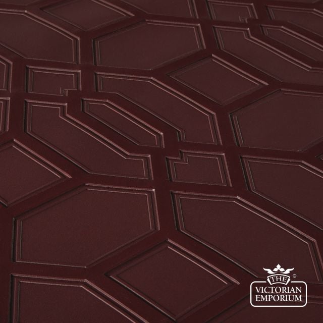 Lincrusta Trellis Rd1979fr  Flat Shot Deep Puple Bar 108