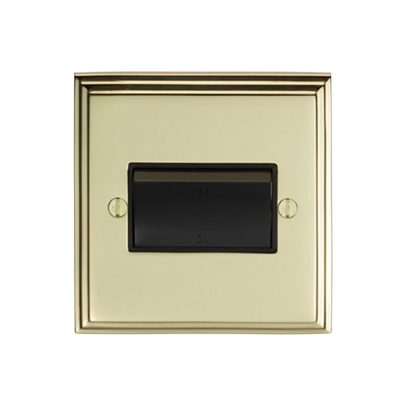 Stepped 1 Gang Triple Pole Fan Isolator Switch chrome or satin chrome