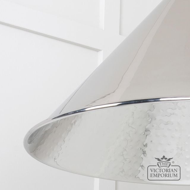 Hockliffe Pendant Light In Hammered Nickel 45433 4 L