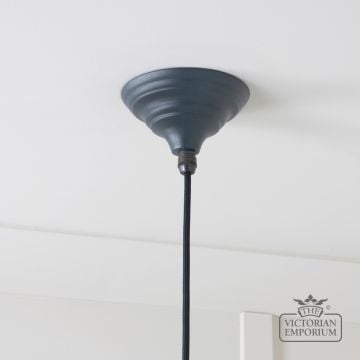 Hockliffe Pendant Light In Hammered Nickel And Soot Exterior 45433so 5 L