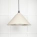 Hockliffe pendant light in hammered nickel and off white exterior 45433te 1 l