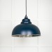 Harlow pendant light in hammered nickel with dusk exterior 45472du 1 l
