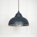 Harlow pendant light in hammered nickel with soot exterior 45472so main l