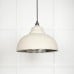 Harlow pendant light in hammered nickel with teasel exterior 45472te 1 l