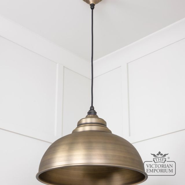 Harlow Pendant Light In Aged Brass 49498 2 L