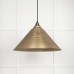 Hockliffe pendant light in aged brass 49499 1 l