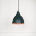 Brindle pendant light in Dingle with hammered copper interior 49500di 1 l