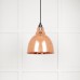 Brindle pendant light in smooth copper 49500s 1 l