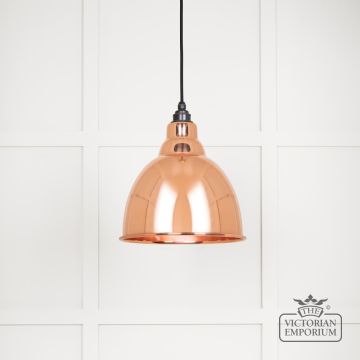Brindle Pendant Light In Smooth Copper 49500s Main L