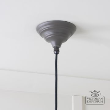 Brindle Pendant Light In Smooth Copper With Bluff Exterior 49500sbl 5 L