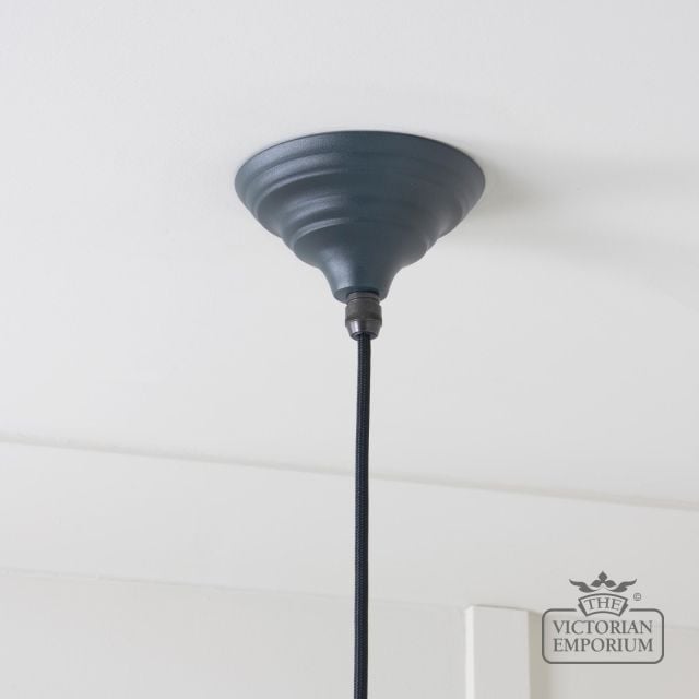 Brindle Pendant Light In Smooth Copper With Soot Exterior 49500sso 5 L