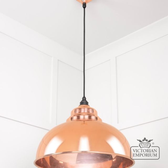 Harlow Pendant Light In Smooth Copper 49501s 2 L