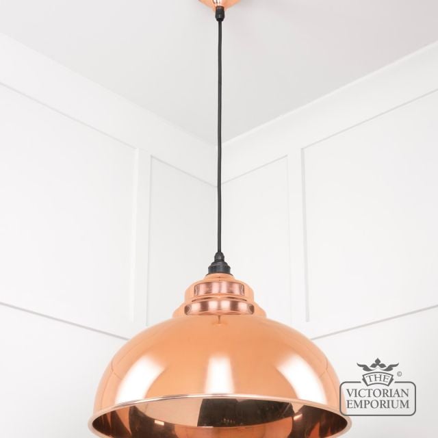 Harlow Pendant Light In Smooth Copper 49501s 3 L